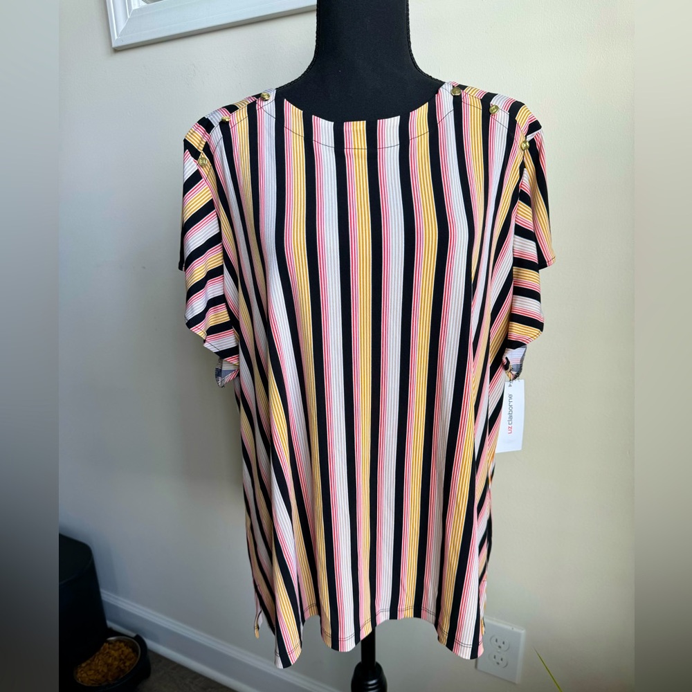 NWT Liz Claiborne Striped Shirt